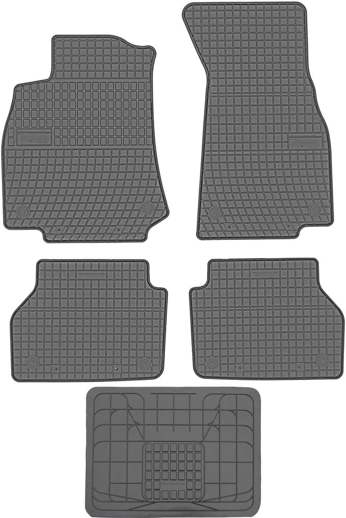 Frogum Audi A7 Serie - Rubbermat Set - 2017 - Zwarte Kleur - Zonder Stoppers