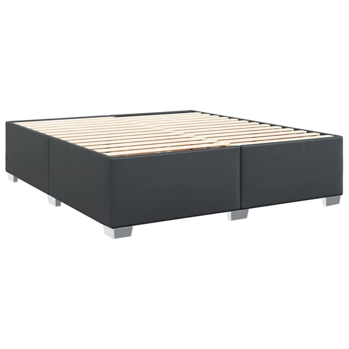 vidaXL - Bedframe - kunstleer - zwart - 180x200 - cm