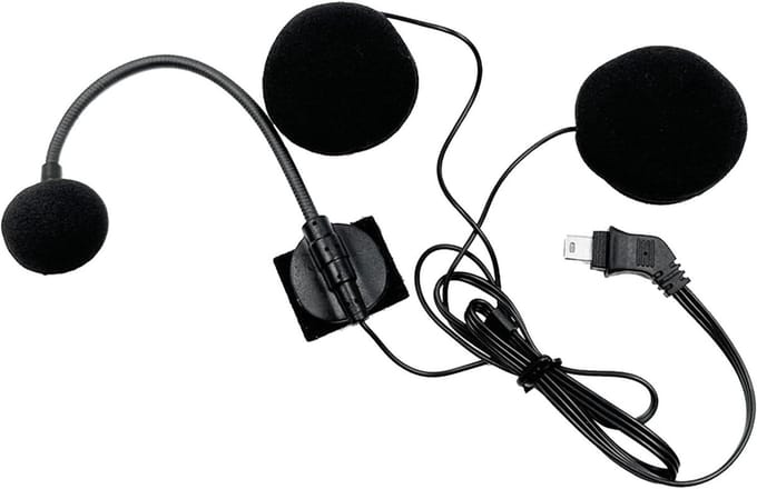Motorhelm Headset - Communicatie Microfoon - Veilige Ritten - Intelligente Ruiscontrole - 10 Pin - Zwart