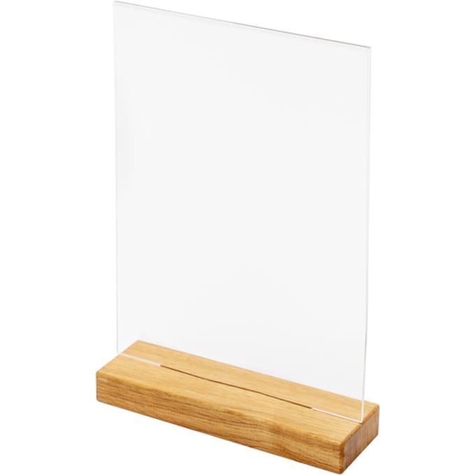 Menukaarthouder IEZZY T tafeldisplay A4 hout