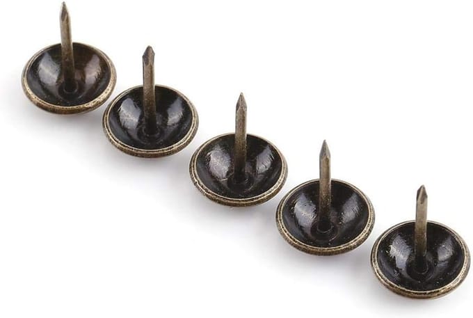 Decoratieve kopspijkers voor meubels - 100 stuks - 12 x 17 mm