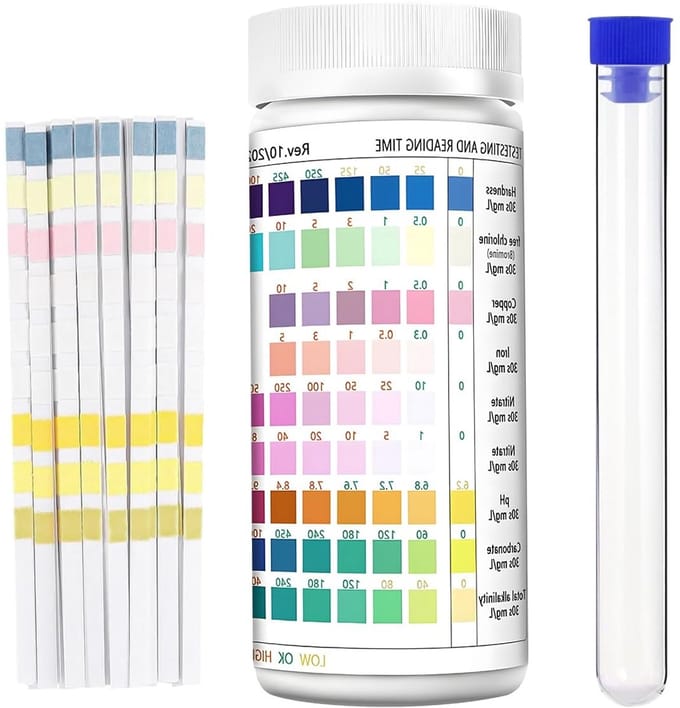 Solidchoice - 9-in-1 Aquarium Water Teststrips, 200 Stuks