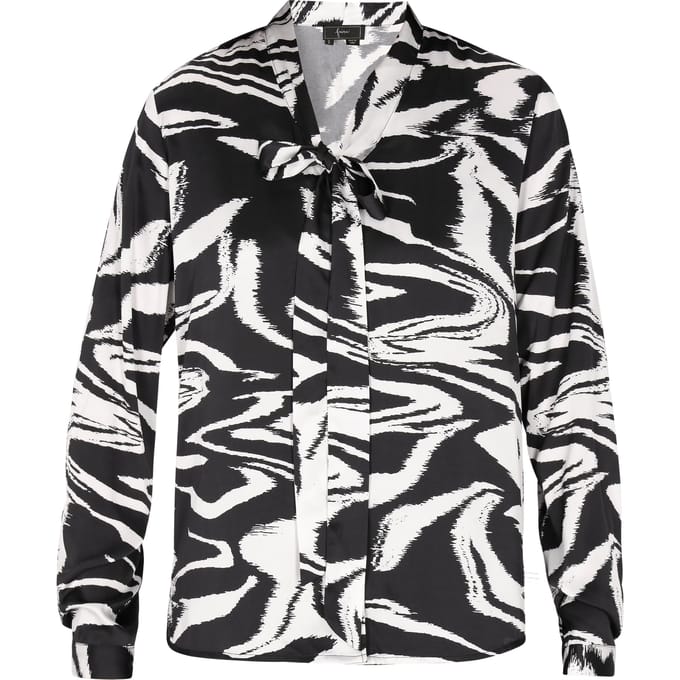 Faina Blouse Dames zwart en wit