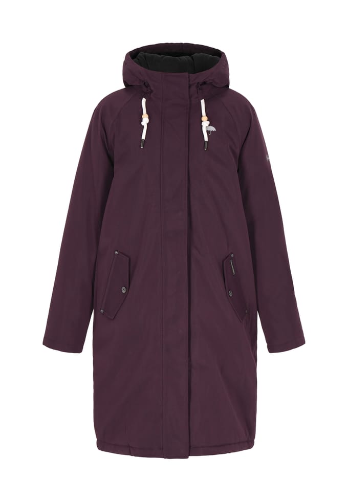 Schmuddelwedda Winter parka Dames donker paars
