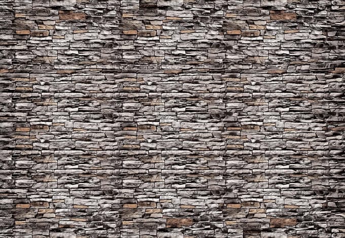 Fotobehang Stone Wall | PANORAMIC - 250cm x 104cm | 130g/m2 Vlies