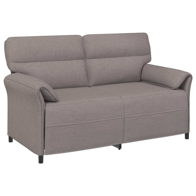 vidaXL - 2-Zits - Sofa - Taupe - 158 - x - 83 - x - 95 - cm