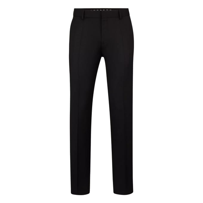Boss Heren Virgin Wool Broek (Zwart)