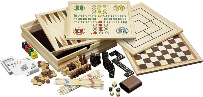 Philos Houten Spellen Verzameling 10 Medium