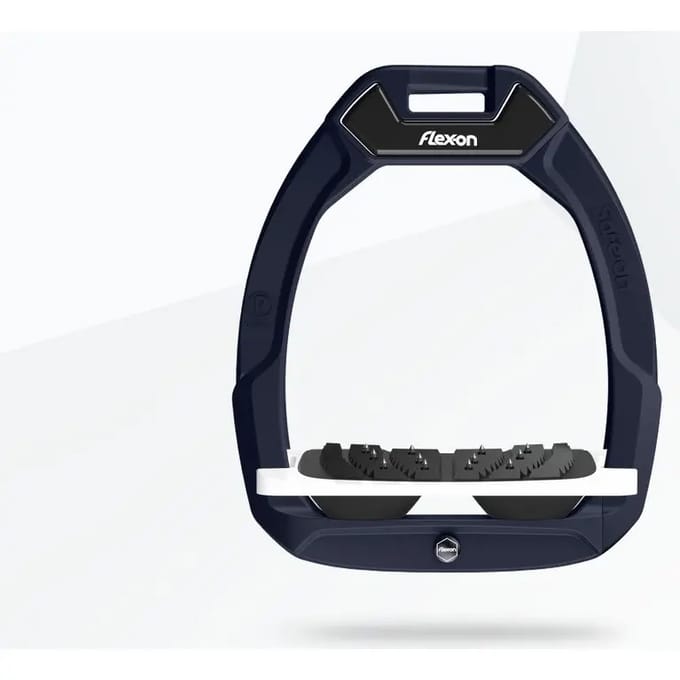 Veiligheidspalussen Paardrijden Gehemeld Ultra Grip Blauw/Wit/Zwart Flex-On Safe-On