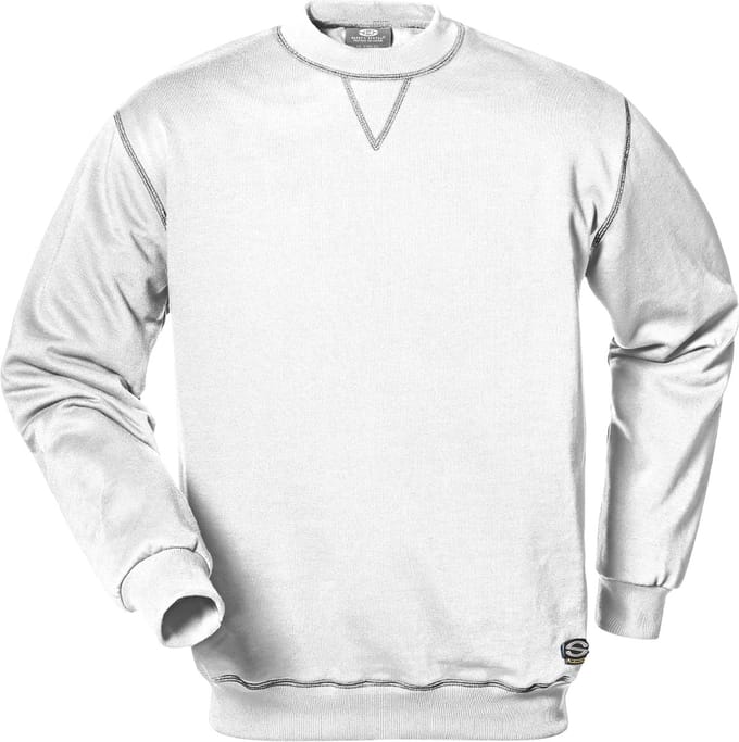 SIR SAFETY SIRFLEX Werkshirt HEREN Veiligheidsshirt Wit - Ronde Hals - Elastische Boorden - Contrasterende Naden