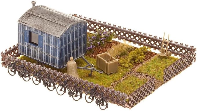 Modelspoorbaan Tuinset met Bouwvoertuig - Uitbreidbaar Landschapselement