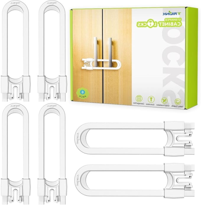 Solidchoice - 6 Stuks Kindveilige U-vormige Kastsloten