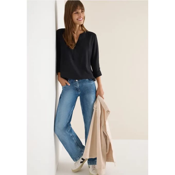Blouse in effen kleur
