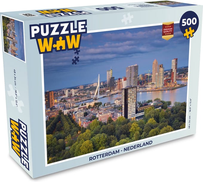 Puzzel Rotterdam - Nederland - Legpuzzel - Puzzel 500 stukjes