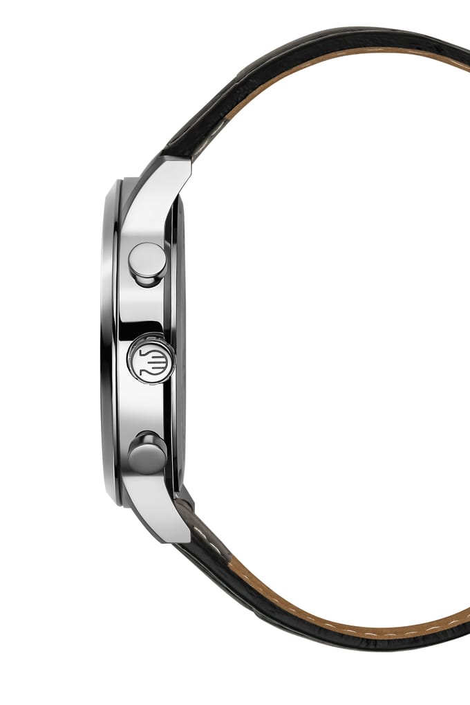 Orphelia Tempo OR81800 Horloge - Leer - Zwart - Ø 43 mm