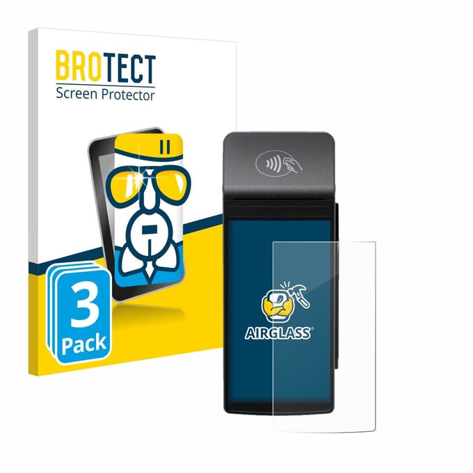 Screenprotector 3 Stuks voor Castles Technology S1F2 Beschermglas transparant