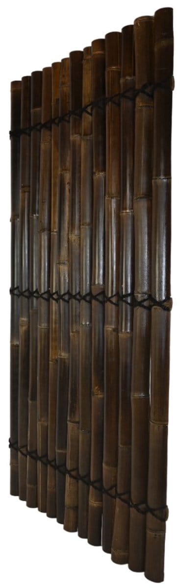 TuinChamp Bamboescherm zwart half rond 180x90cm