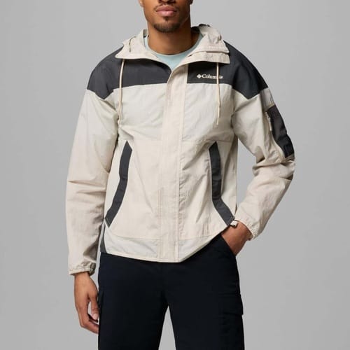 Columbia Challenger™ II Windbreaker Heren Outdoorjas - Dark Stone, Shark