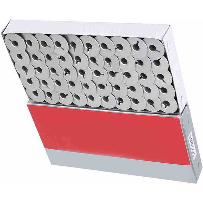 100 stuks 55623A Aluminium Spoelen met Sleuf voor Onderdelen van Industriële Naaimachines gray