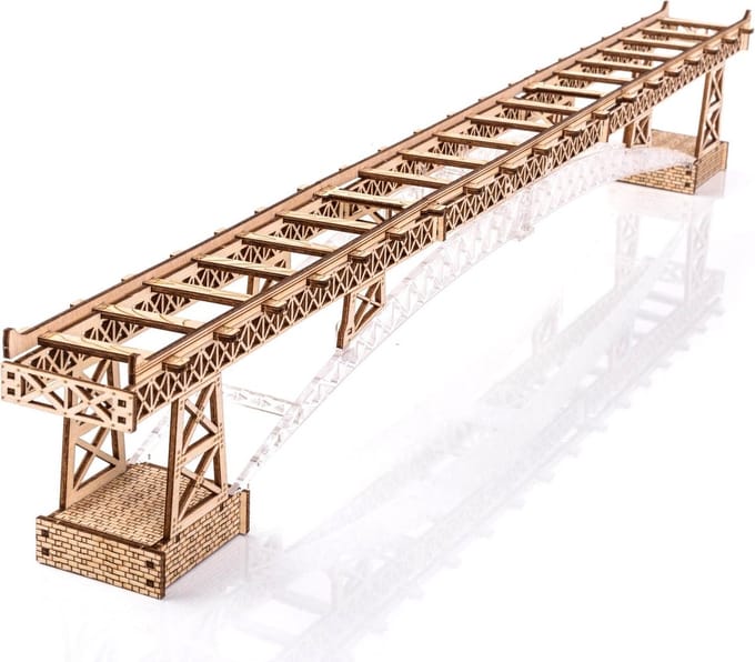 Veter Models 3D Modelbouwpakket, The Bridge, AKV-07 voor The Thunderstorm Express,45x6x3,7cm