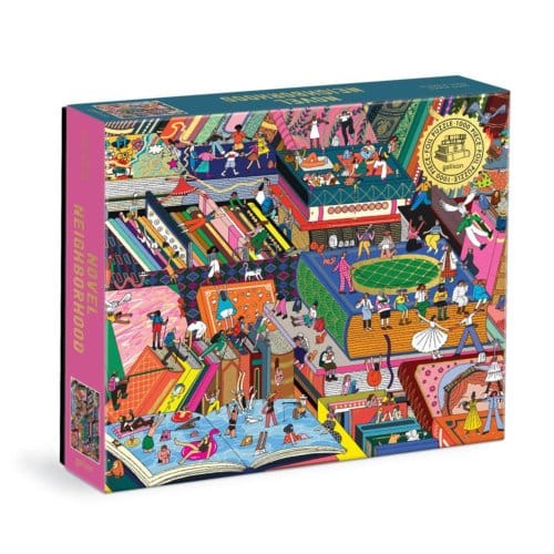 Novel Neighborhood 1000 Piece Foil Puzzle - Galison