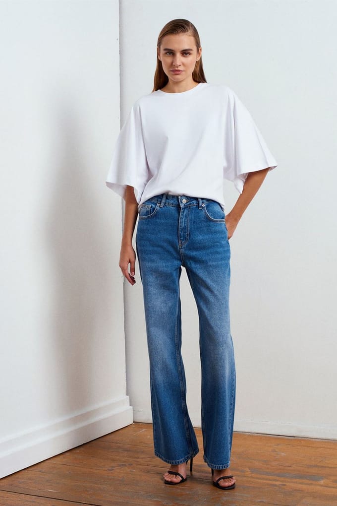 Hoge Taille Wijde Jeans