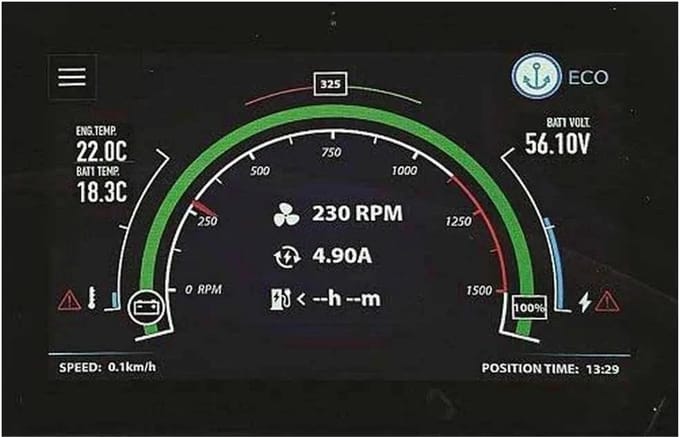 VETUS multifunctioneel 7" Display voor elektrische Voortstuwing NMEA2000 | CANNME7