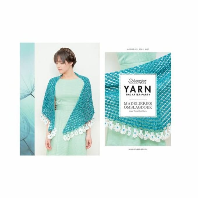 Scheepjes Yarn the after party No.02 Madeliefjes omslagdoek
