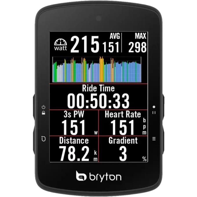 Bryton Rider S510t Fietscomputer Transparant