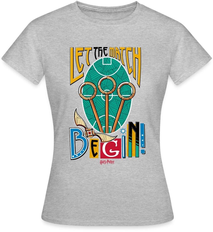 Harry Potter Let The Match Begin Quidditch T-Shirt Dames