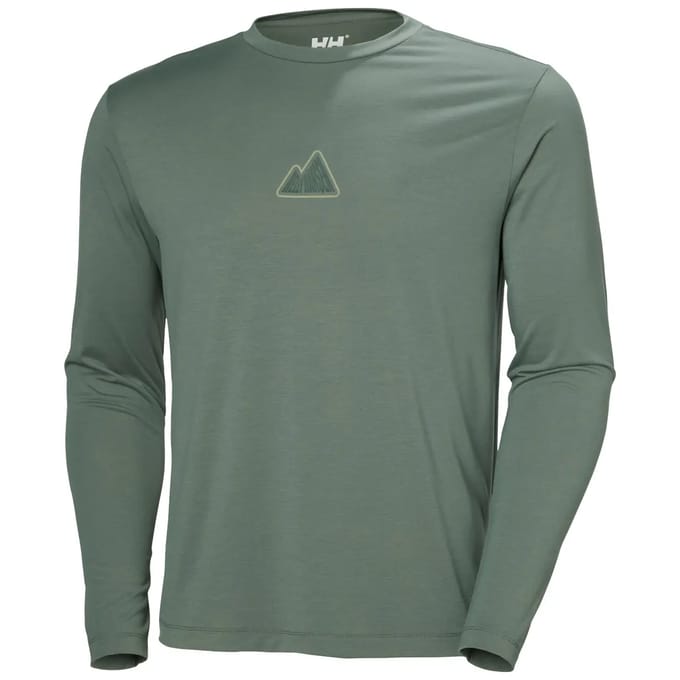 Helly Hansen Skog Graphic Tee T-shirt Met Lange Mouwen Grijs S Man