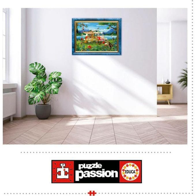 Educa- Puzzel - 1000 stukjes - Vakantie op het platte land - Legpuzzel