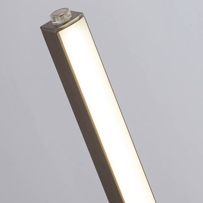 Searchlight Tribeca LED tafellamp, zilver/opaal wit, metaal, CCT, 50 cm