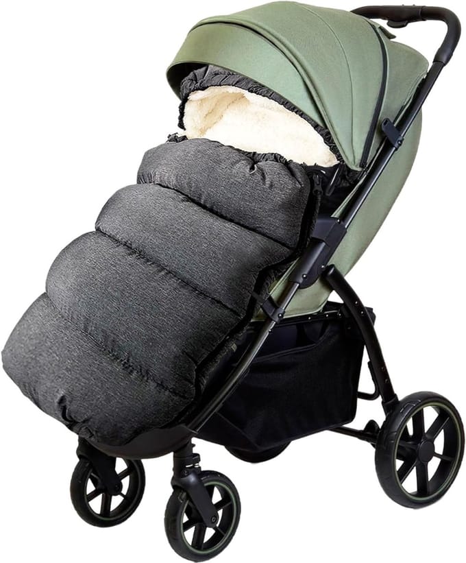 White-Label® Voetenzak Buggy - Kinderwagen Wiegdeken - Universeel - Donkergrijs