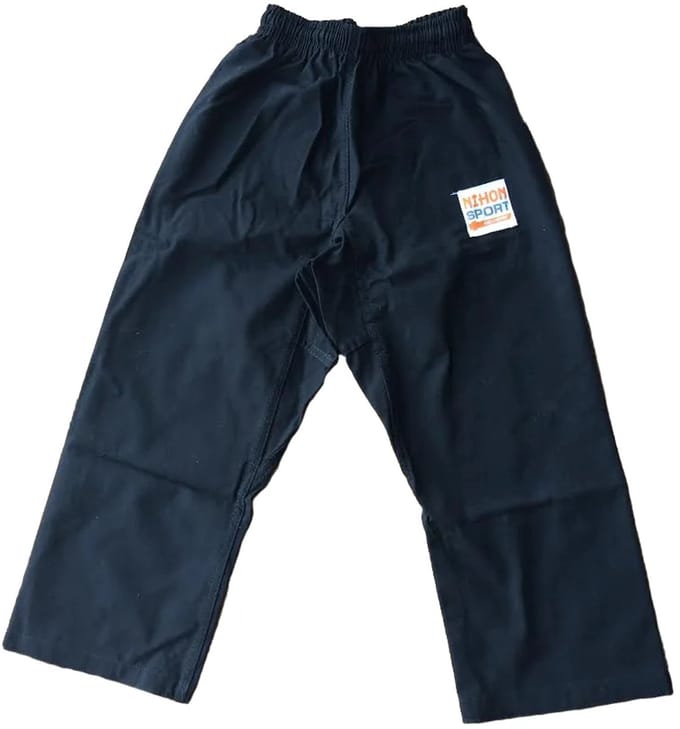 Karatebroek Nihon | Zwart (Maat: 190)
