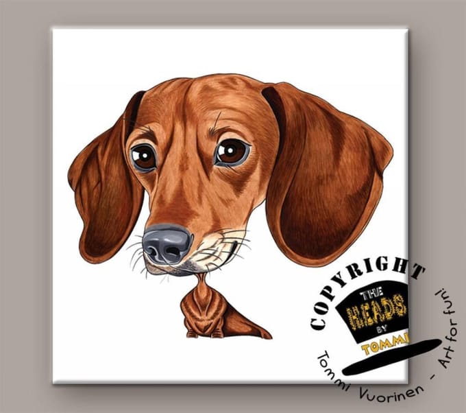 Tegel Hond Teckel