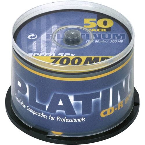 Platinum 100128 CD-R 80 disc 700 MB 50 stuk(s) Spindel