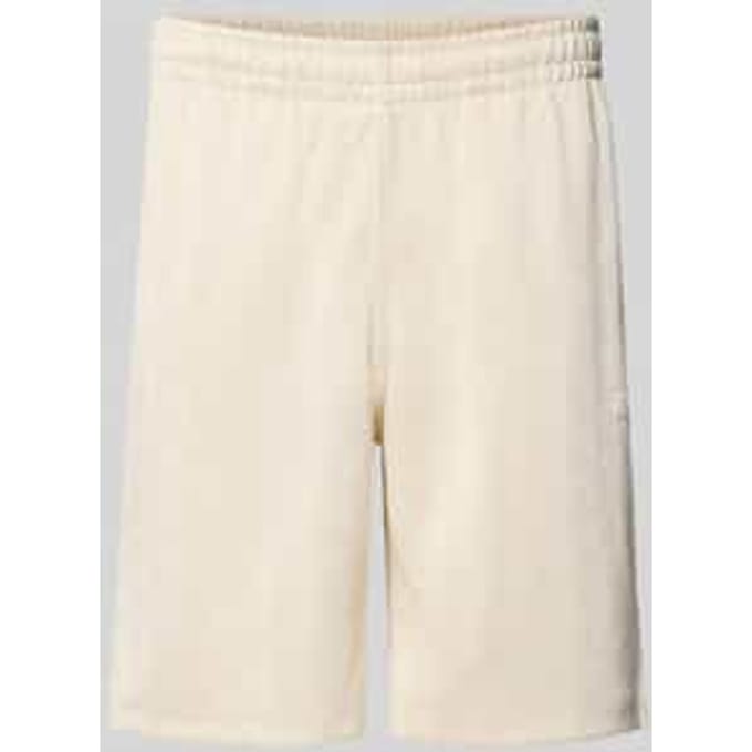 Regular fit sweatshorts met monogram-logoprint