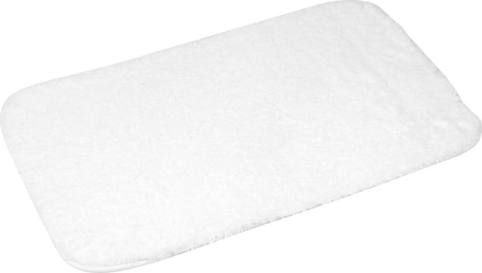 Badmat-Badmat badkamer-extra zacht wit 50x80cm