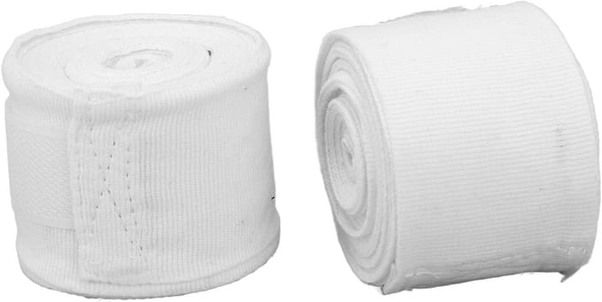 Bokszak Handschoenen - Hand Wraps - Sport Training - Sneldrogend Katoen - 2 Stuks 5m - Wit