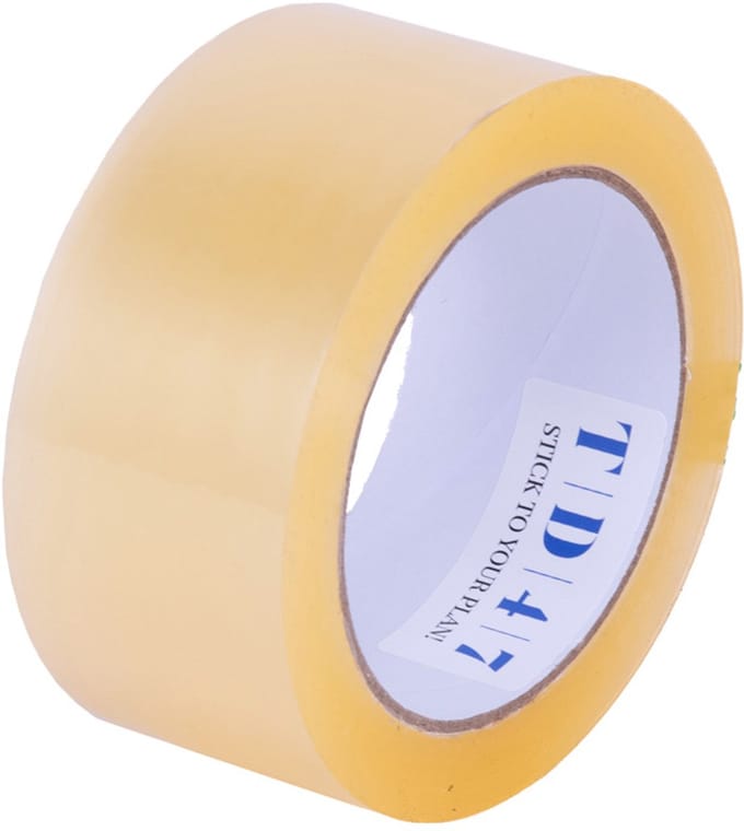 TD47 Verpakkingstape PP low noise Premium 48mm x 66m Transparant