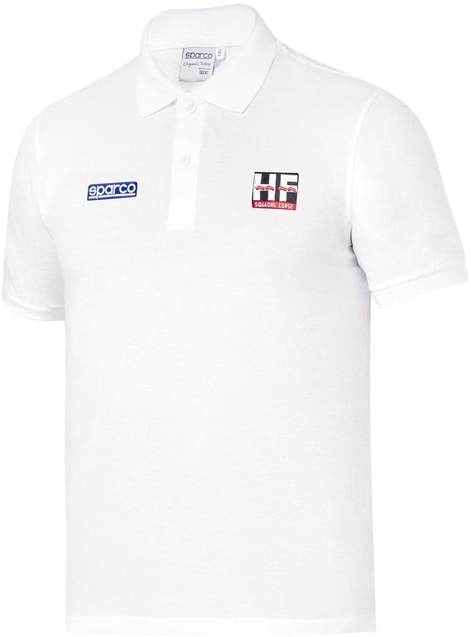 Sparco Lancia Squadra Corse Lunetta Poloshirt - Wit - Maat XL