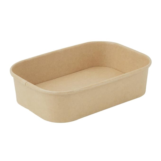 Fiesta Recycleerbare Rechthoekige Voedselcontainers 500ml (300 stuks)
