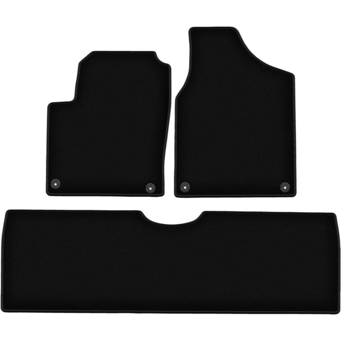 BASIC zwarte veloursmatten voor: Seat Alhambra I minivan (1995-2010)