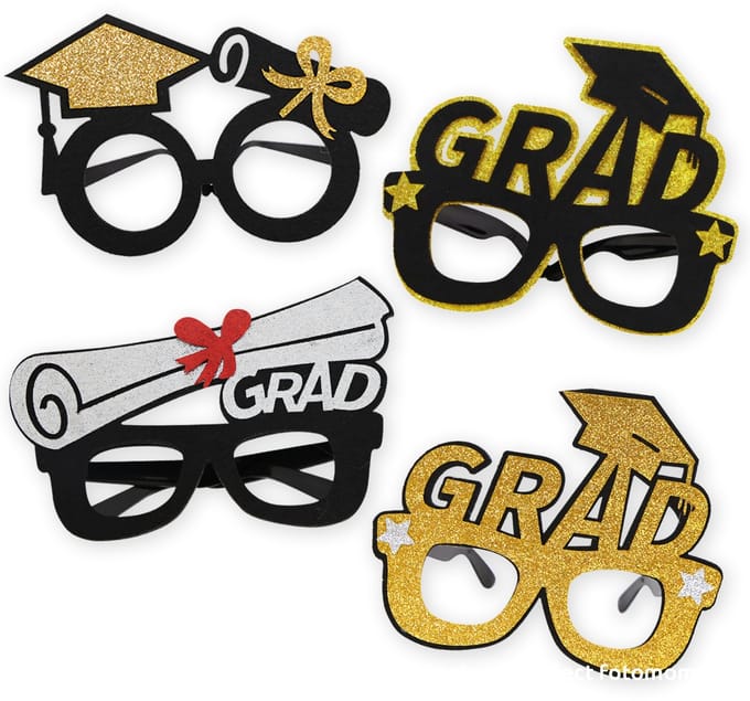 BTH - Geslaagd - Feestpakket - Photobooth Props - Versiering - Afstudeerhoed - Graduation - 4 Stuks