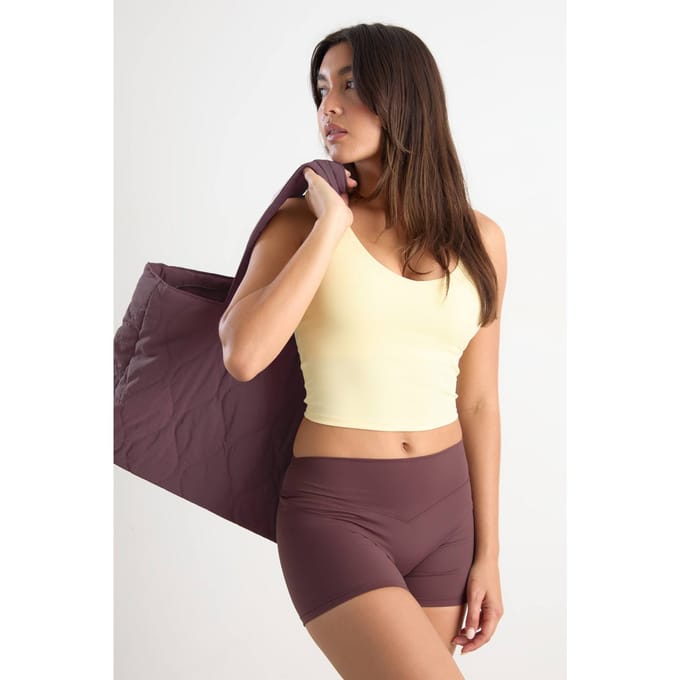 Dames Dsgn Studio Ultra Sculpt Longline Plunge Sport-bh | Lemon | Maat: XL