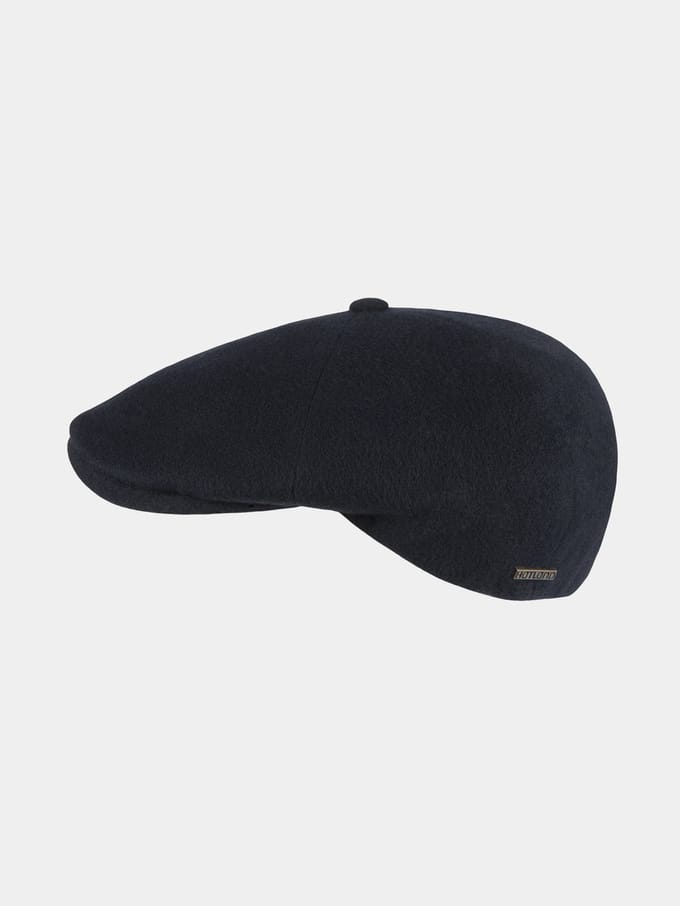 Brave - Kasjmieren flat cap - Marine blauw