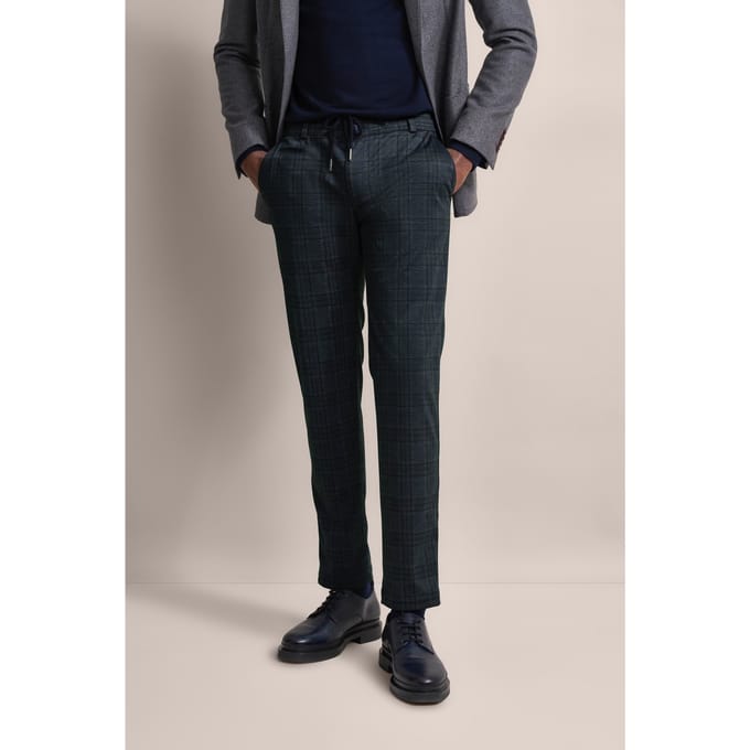 Bugatti Herren Chino met elastiek in de taille