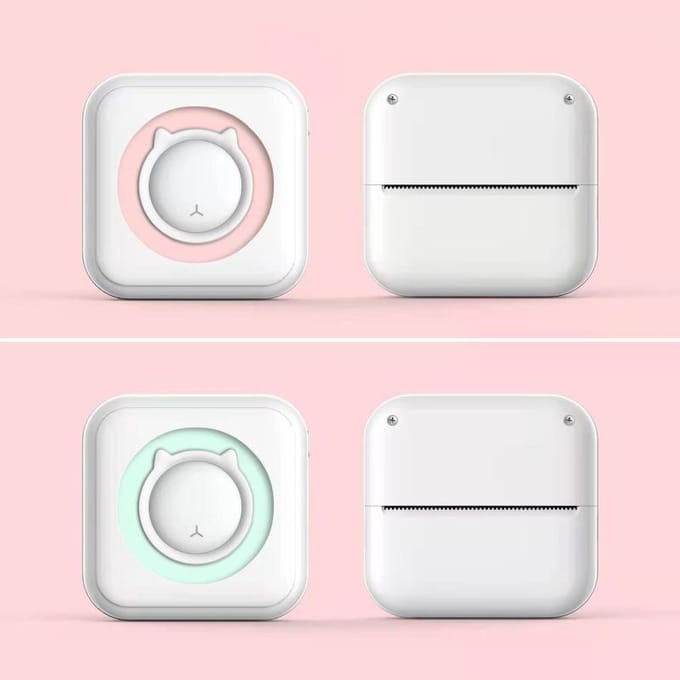 1 PC Draagbare Mini Thermische Printer Pocket Student Mini Fout Machine Printer met USB Kabel Imprimante groen