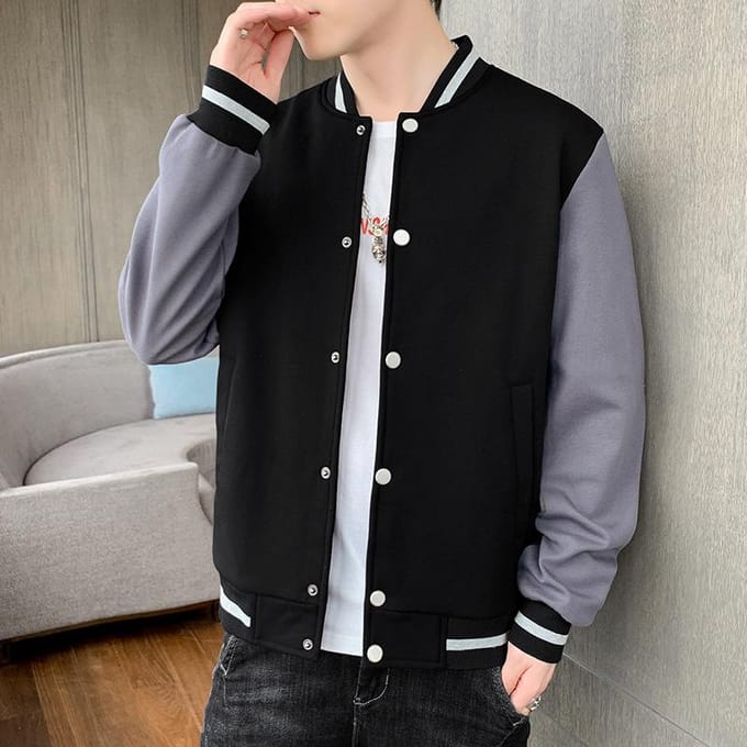 Lente- en Herfstjas Heren Koreaanse Editie Trend Los Veelzijdig Trendmerk Casual Baseballjack L red